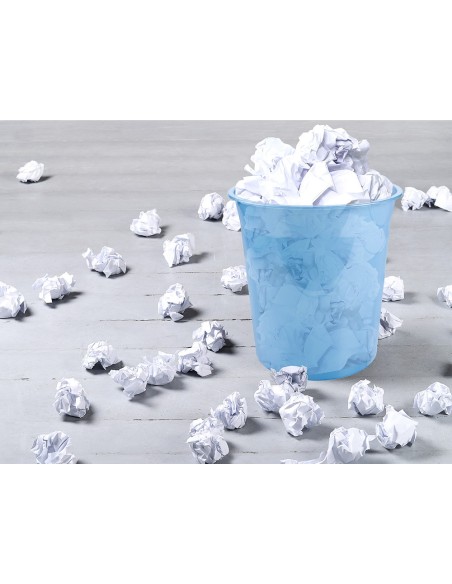 PAPELERA PLAST. CEL. TRANS.13LT.275X285MM