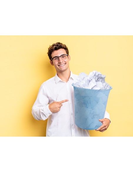 PAPELERA PLAST. CEL. TRANS.13LT.275X285MM