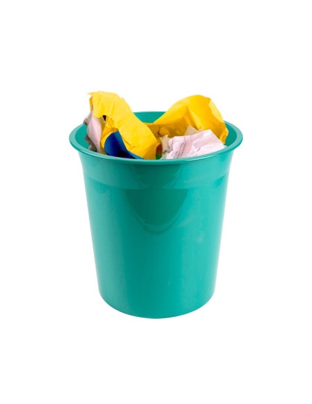 PAPELERA PLAST. MENTA OPACO 13LT.275X285MM