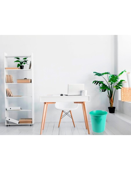 PAPELERA PLAST. MENTA OPACO 13LT.275X285MM