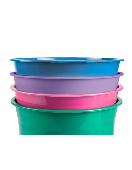 PAPELERA PLAST. LAVANDA OPACO 13LT.275X285MM