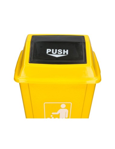 PAPELERA CONTENEDOR Q-CON.PLASTICO T.DE BALANC 58LT.470X330X760MM AM.