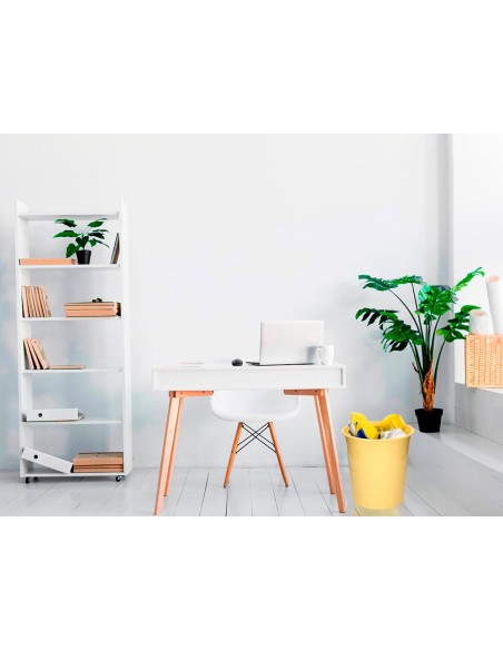 PAPELERA PLAST.Q-CON.AM. PASTEL OPACO 13LT.275X285MM