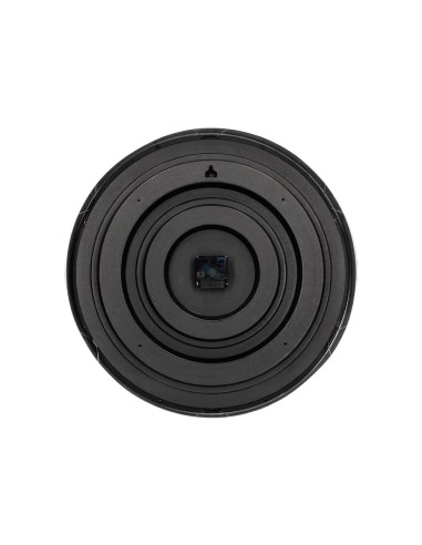 RELOJ Q-CON.PARED PLASTICO OFICINA RED.60 CM MARCO CROMADO