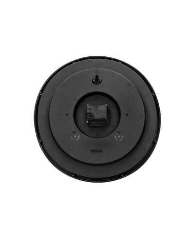 RELOJ PARED PLASTICO 210 BS-OFICINA RED.-38 CM MARCO NEGRO