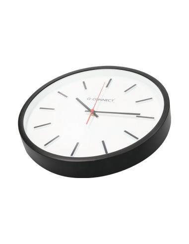 RELOJ Q-CON.DE PARED PLAST.REDONDO 34,4 CM MOVIMIENTO SILENCIOSO NG.