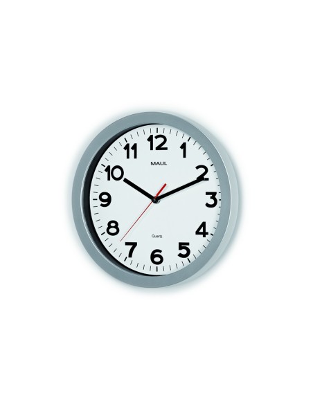 RELOJ MAUL STEP PARED REDONDO 30 CM DIAMETRO ELECTRICO PLATA