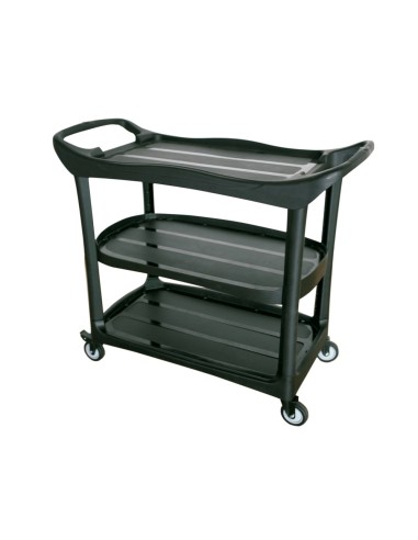 CARRO SERVICIO MULTIFUNCIONAL Q-CON 3 ESTANTES PLçSTICO 1115x524x940