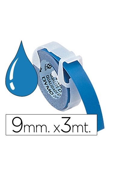 CINTA DYMO 9MM X 3MT AZ. TRADICIONAL