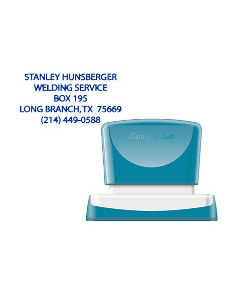 SELLO XSTAMPER QUIX PERSO.AZ. MEDIDAS 24X49MM Q-12