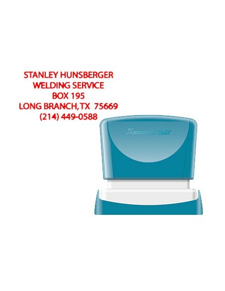 SELLO XSTAMPER QUIX PERSO.RJ. MEDIDAS 24X49MM Q-12