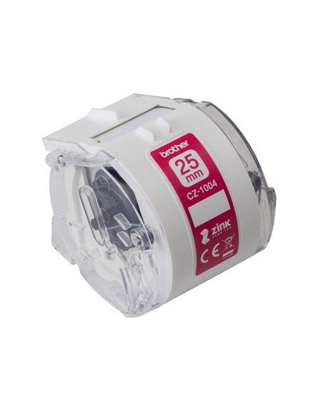 CZ1004 BROTHER ROLLO CINTA ADH. IMPRESION ETIQUETAS A 25MM. X 5 M