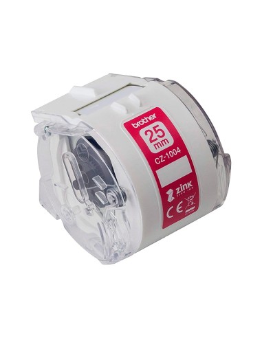 CZ1004 BROTHER ROLLO CINTA ADH. IMPRESION ETIQUETAS A 25MM. X 5 M