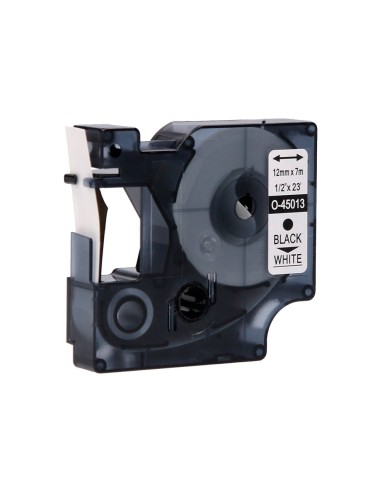 CINTA Q-CON. DYMO 1000 12MMX7MT NG./BL. D1 COMP.