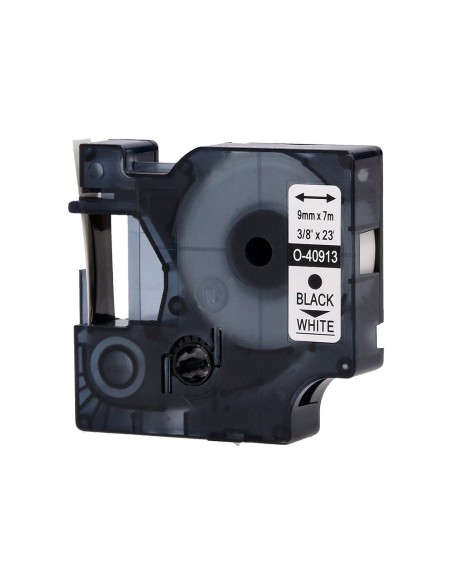 CINTA Q-CON. DYMO 1000 9MMX7MT NG./BL. D1 COMP.