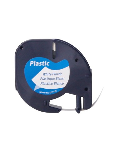 CINTA Q-CON.12MM X 4MT NG./BL. PERLA MAQUINA LETRATAG