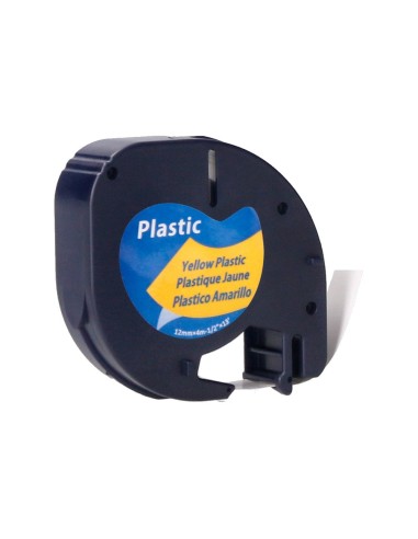 CINTA Q-CON.12MM X 4MT NG./AM. MAQUINA LETRATAG