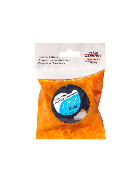 CINTA Q-CON.12MM X 4MT NG.-ULTRA AZ. MAQUINA LETRATAG