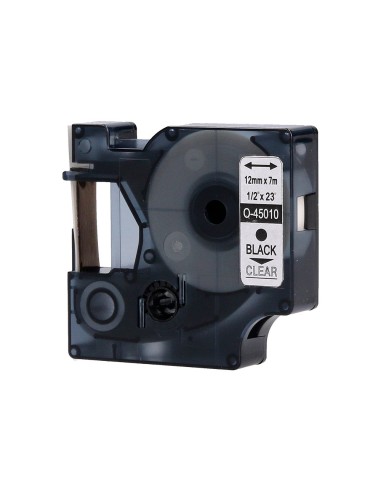 CINTA Q-CON. DYMO 1000 12MMX7MT NG./TPTE. D1 COMP.