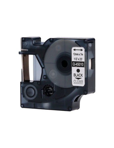 CINTA Q-CON. DYMO 1000 12MMX7MT NG./TPTE. D1 COMP.