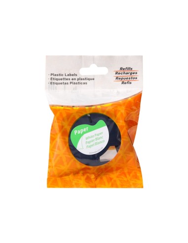 CINTA Q-CON.PAPEL 12MM X 4MT NG./BL. LETRATAG