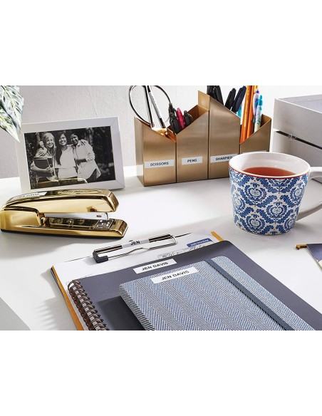 CINTA DYMO MET.LETRATAG 12X4MT PAPEL BL./ PLAST.AM./MET.PLATA PK.DE 3