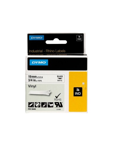 CINTA DYMO VINILO BL.19MM X 5,5MT ETIQUETADORA RHINO