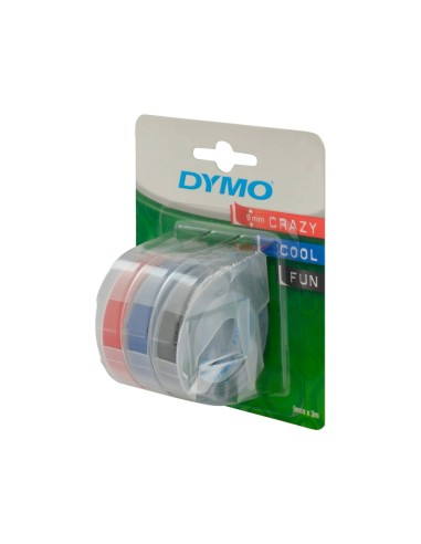 CINTA DYMO 3D 9MM X 3MT ROTULADORA OMEGA/JUNIOR AZ./NG./RJ. 3 UD.
