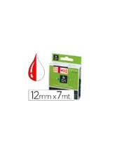 CINTA DYMO 45015 12MMX7MT RJ./BL.  D1 2
