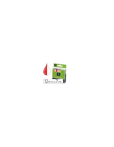 CINTA DYMO 45015 12MMX7MT RJ./BL.  D1