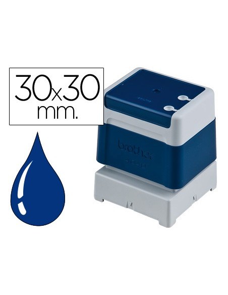 SELLO AUTOMATICO BROTHER 30MM X 30MM AZ.