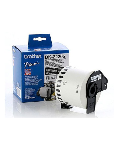 DK-22205 ETIQUETAS BROTHER BL. 62MMX30.48MT.
