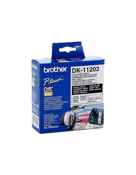 DK-11203 ETIQUETAS BROTHER BL. 17X87MM 300 UDS.