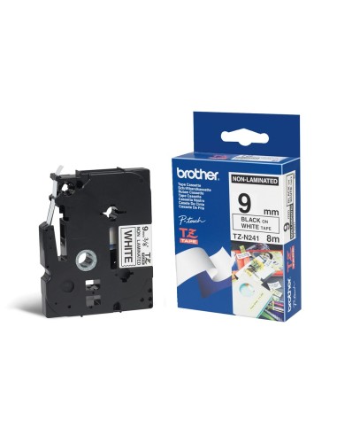 TZ-N221 CINTA BROTHER NG./BL. 9MM NO LAMINADA