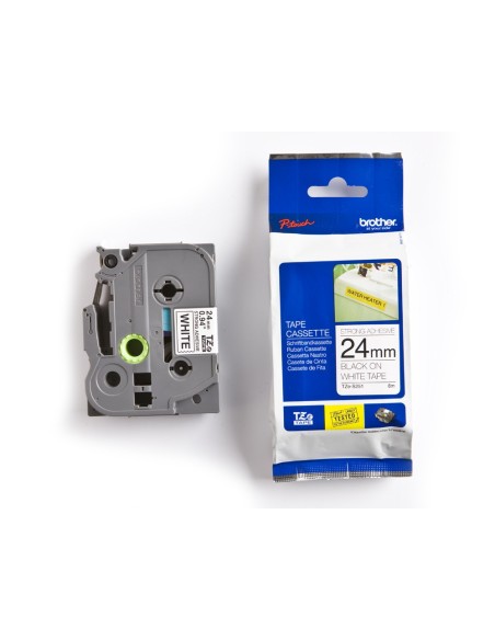 TZE-S251 CINTA BROTHER BL./NG. 24MMX8MT.SUPERADH.