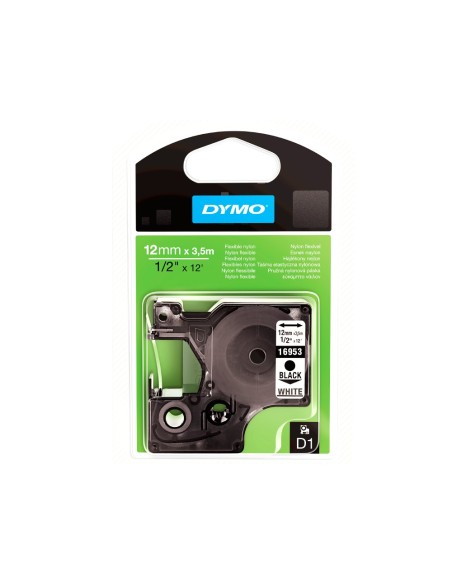CINTA DYMO 12MMX3.5MT NYLON NG./BL. D1 S0718040