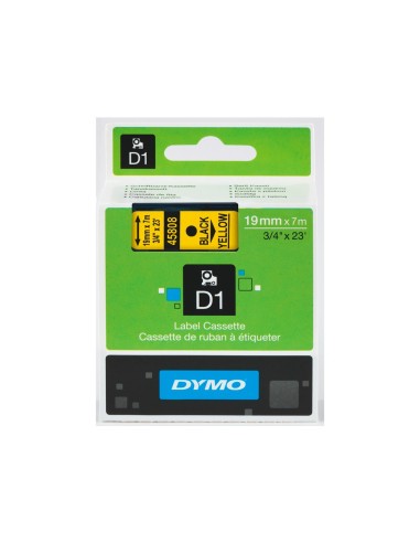 CINTA DYMO 40918 9MMX7MT NG./AM. D1