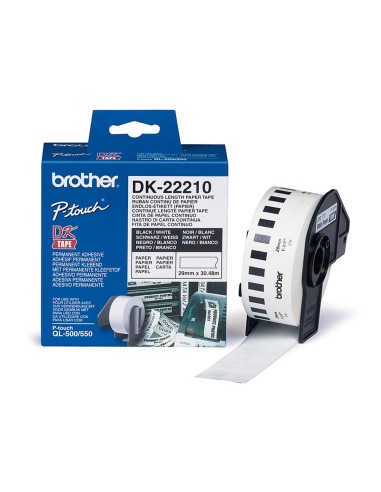 DK-22210 ETIQUETAS BROTHER BL. 29MMX30,48MT.