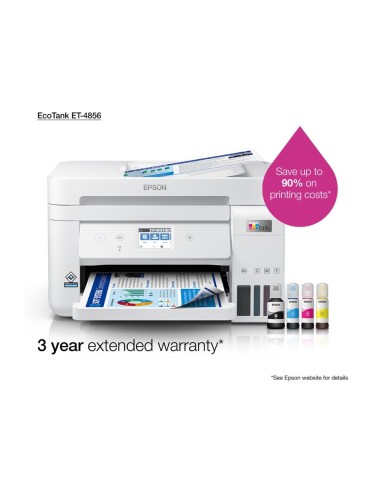 EPSON ECOTANK ET-4856 TINTA 33PPM SCANER COPIA FAX BAND.ENTRADA 250H.