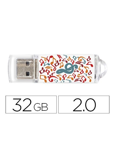 MEMORIA USB 32GB TECHONETECH 2.0 FLASH MUSIC DREAM