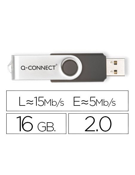 MEMORIA USB 16GB Q-CON. 3.0 FLASH