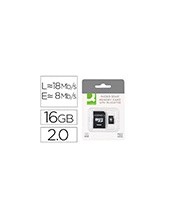 TARJETA MEMORIA 16GB Q-CON. SD MICRO FLASH CLASE 6 ADAPTADOR 2