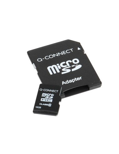 TARJETA MEMORIA 16GB Q-CON. SD MICRO FLASH CLASE 6 ADAPTADOR