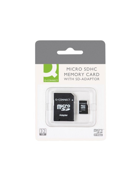 TARJETA MEMORIA 32GB Q-CON. SD MICRO FLASH CLASE 6 ADAPTADOR