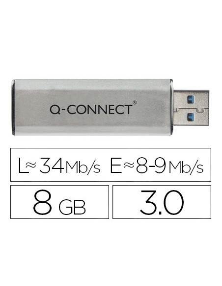 MEMORIA USB 8GB Q-CON. 3.0 FLASH