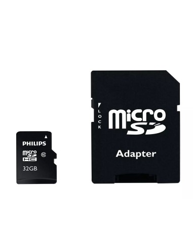 MEMORIA SDHC MICRO PHILIPS 32GB CLASS 10 ADAPTADOR