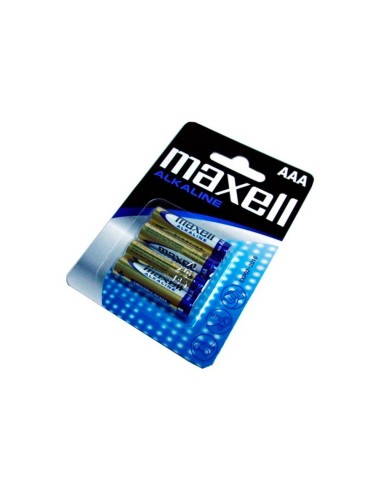 PILA MAXELL ALCALINA 1.5 V TIPO AAA LR03 BLISTER 4 UD.