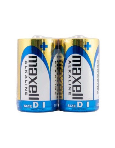 PILA MAXELL ALCALINA 1.5V TIPO D LR20 BLISTER DE 2 UNIDADES