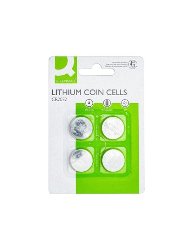 PILA Q-CON.TIPO BOTON LITIO CR2032 3V BLISTER 4 UD.