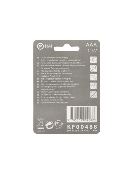 PILA Q-CON.ALCALINA AAA BLISTER C/4 PILAS